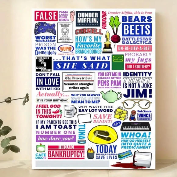 The Office That’s What She Said Funny Office Quotes Poster Print Dunder Mifflin - Picture 3 of 10